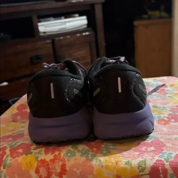 Brooks Women’s Black with Purple Accent Athletic Sneakers - Picture 4 of 5